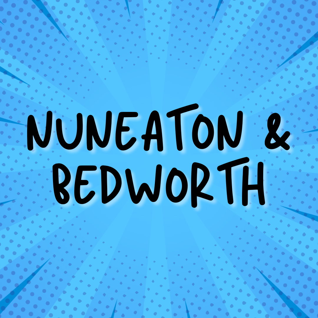 Blue text with text &#039;Nuneaton and Bedworth&#039;