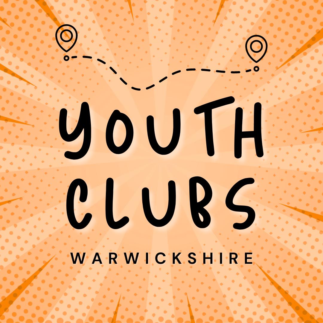 Youth Clubs text on orange background