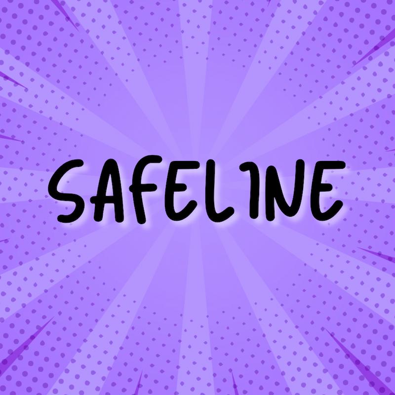 Purple background with 'Safeline' text