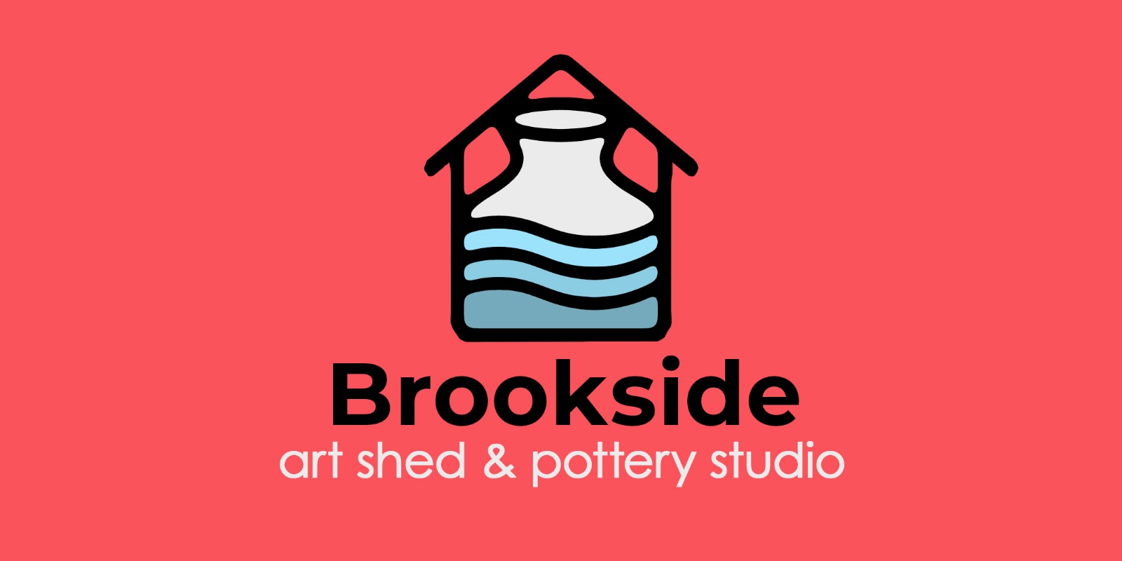 Brookside Art Shed and Pottery Studio Logo