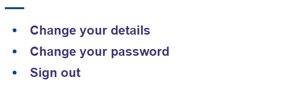 Screenshot showing password reset
