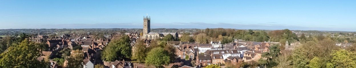 A panoramic photo of Warwick